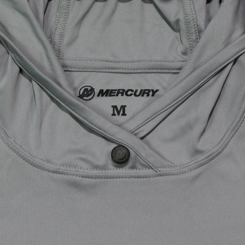 Mercury LS Fortune Performance Hooded Tee - Cool Grey