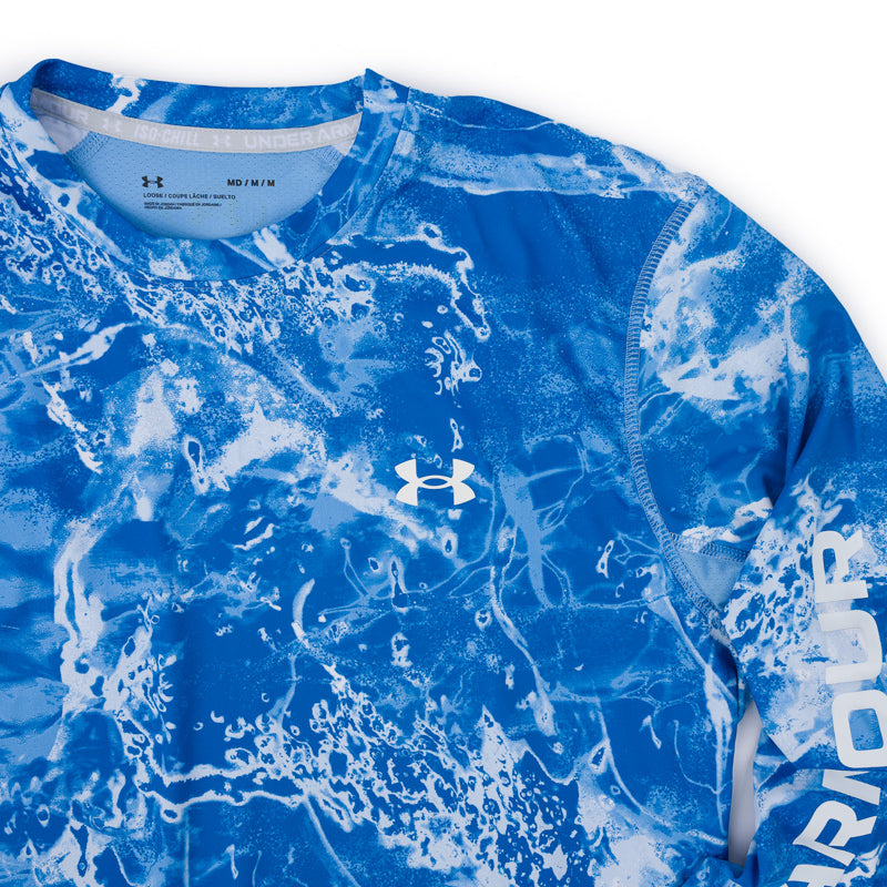Under Armour LS Camo Crew Tee - Victory Blue