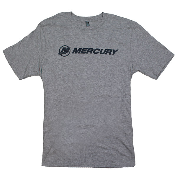 Mercury Soft Blend Logo Tee - Light Heather Grey