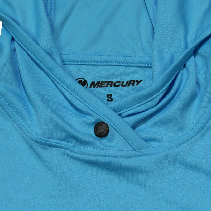 Mercury LS Fortune Performance Hooded Tee - Atomic Blue