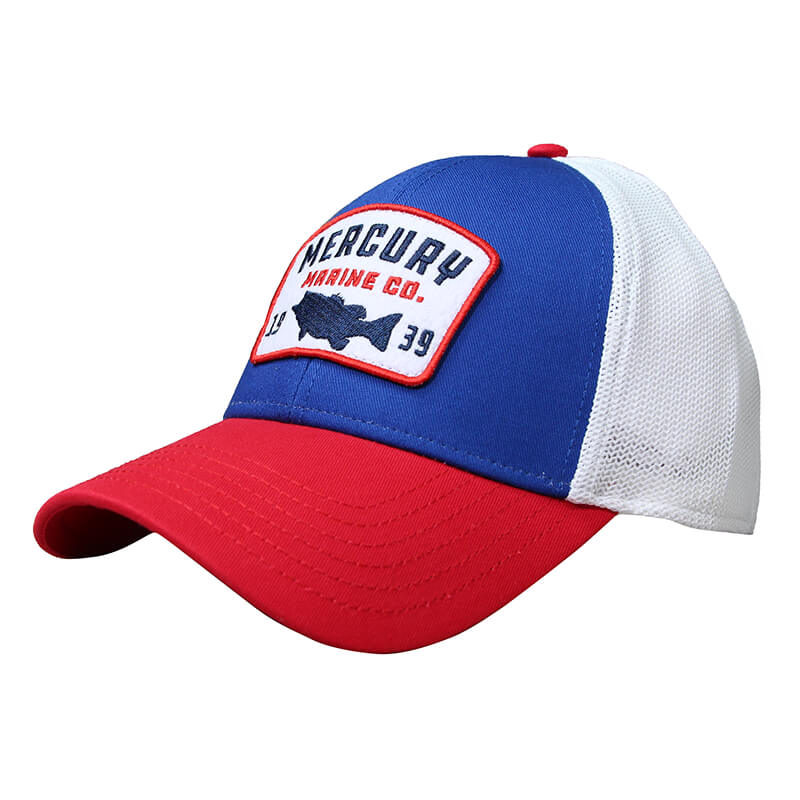 Bass Patch Cap - Royal / Red / White