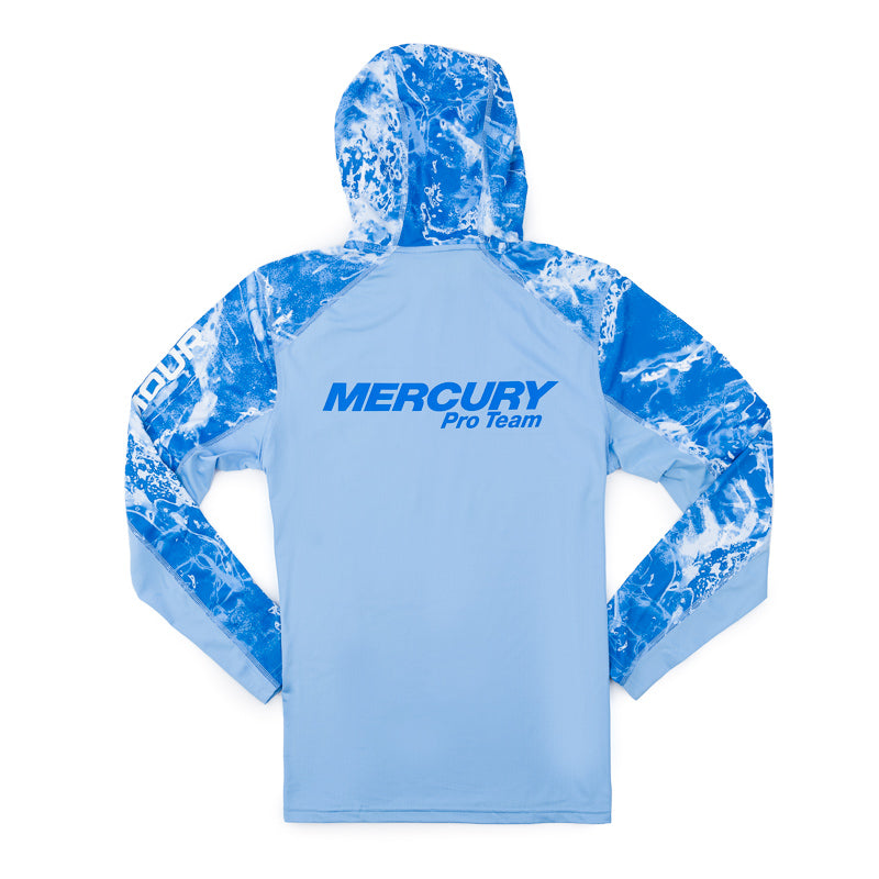 Under Armour LS Camo Hoodie Tee - Victory Blue