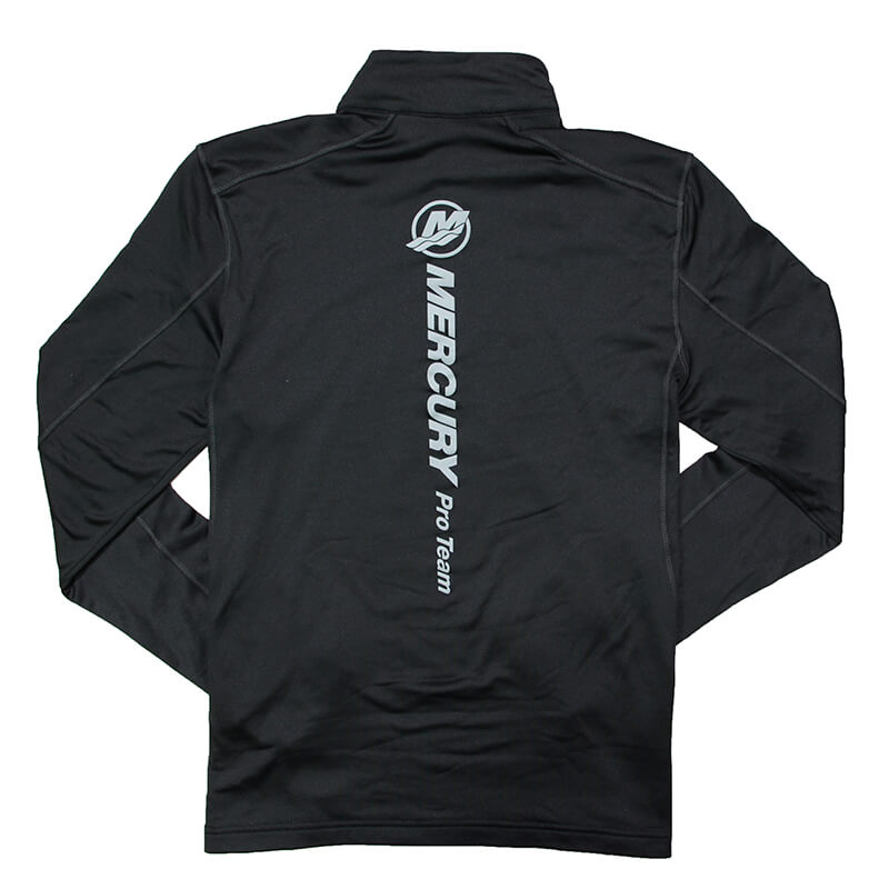 Pulse 1/4 Zip Fleece Pullover - Black | Carbon – Mercury Pro Team Gear