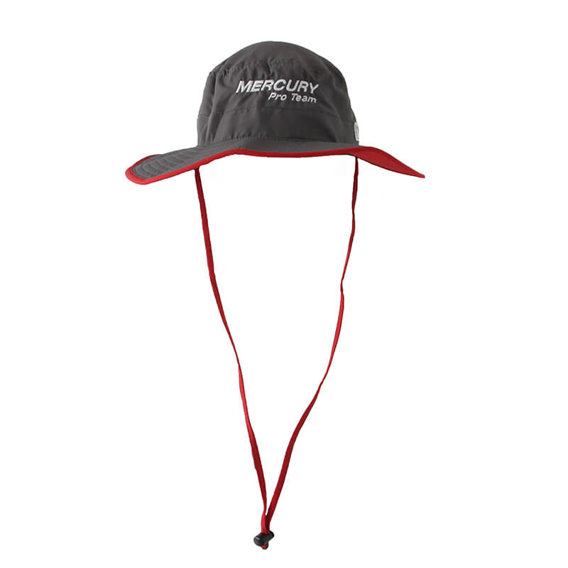 Ultralight Booney Hat - Dark Grey | Red - CLEARANCE