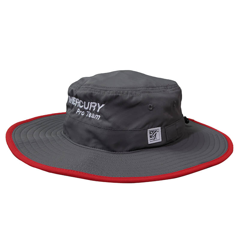 Ultralight Booney Hat - Dark Grey | Red - CLEARANCE